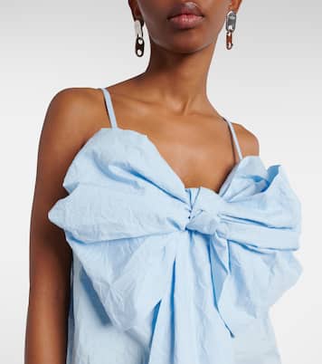 Top de algodón con lazo | Acne Studios