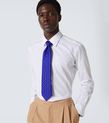 Krawatte aus Seiden-Jacquard | Charvet