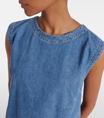 Top Loren aus Denim | Velvet