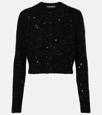 Sequined wool-blend cardigan | Dolce&Gabbana
