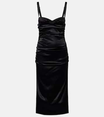 Ruched satin bustier dress | Dolce&Gabbana