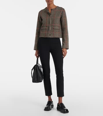 Checked wool cardigan | Vince