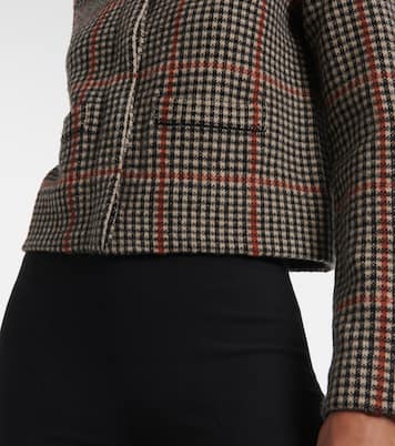 Checked wool cardigan | Vince