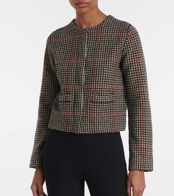 Checked wool cardigan | Vince