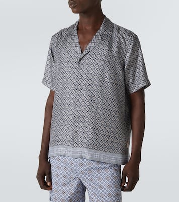 Maitan printed silk blowing shirt | Orlebar Brown