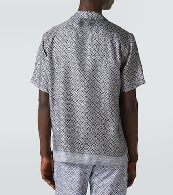 Maitan printed silk blowing shirt | Orlebar Brown