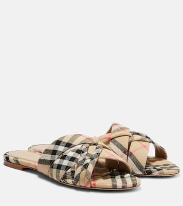 Pantoletten Burberry Check | Burberry