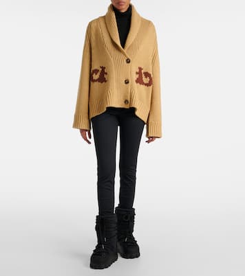 Cardigan Nora intarsia en laine mélangée | Goldbergh