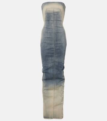 Bustier-Kleid aus Denim | Rick Owens