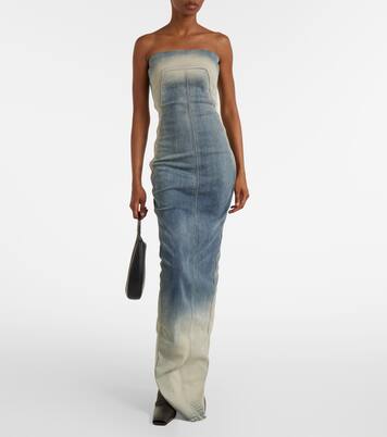 Bustier-Kleid aus Denim | Rick Owens
