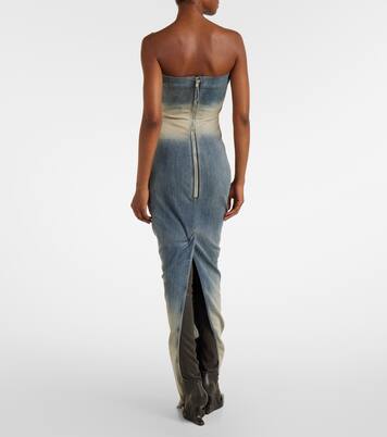 Bustier-Kleid aus Denim | Rick Owens