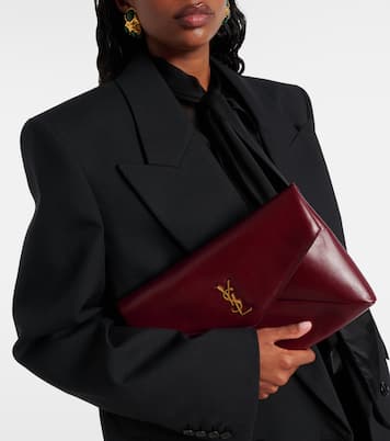 Clutch Cassandre aus Leder | Saint Laurent