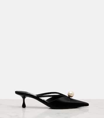 Sana 50 embellished satin mules | Jimmy Choo