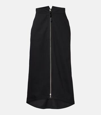 x EE72 falda midi de algodón por Edward Enninful | Moncler Genius