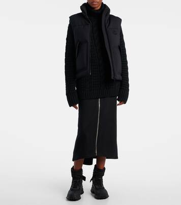 x EE72 falda midi de algodón por Edward Enninful | Moncler Genius