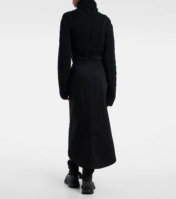 x EE72 falda midi de algodón por Edward Enninful | Moncler Genius