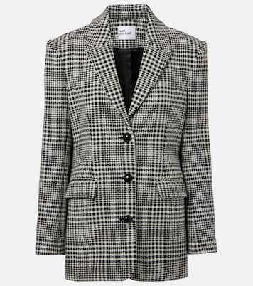 Hundstooth oversized blazer | Self-Portrait