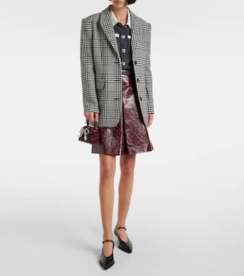 Hundstooth oversized blazer | Self-Portrait