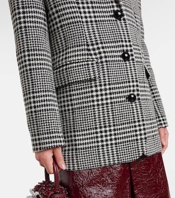 Hundstooth oversized blazer | Self-Portrait