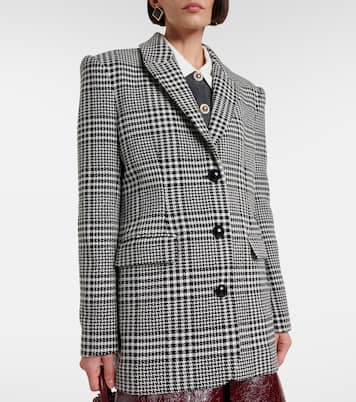 Hundstooth oversized blazer | Self-Portrait