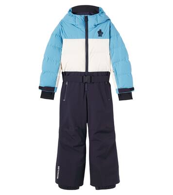 Colorblocked down ski suit | Moncler Grenoble Enfant