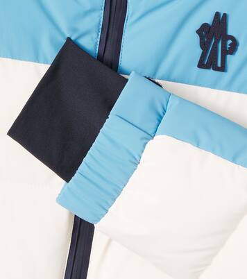 Colorblocked down ski suit | Moncler Grenoble Enfant