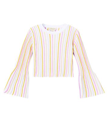 Top in misto cotone a righe a coste | Stella McCartney Kids