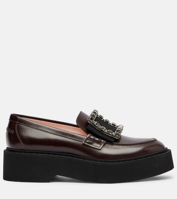 Mocassins Viv' Rangers à plateforme en cuir | Roger Vivier