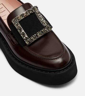 Mocassins Viv' Rangers à plateforme en cuir | Roger Vivier