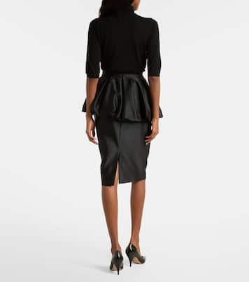 Falda tubo Ossido con peplum | Max Mara