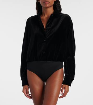 Body de terciopelo de algodón | Max Mara