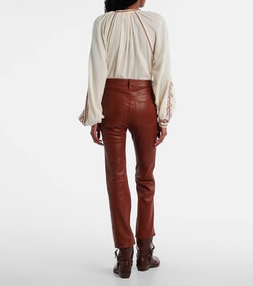 Hose Reboot Crop aus Leder | Frame