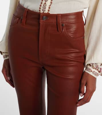 Hose Reboot Crop aus Leder | Frame