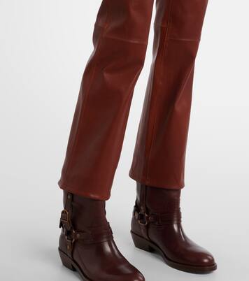 Hose Reboot Crop aus Leder | Frame