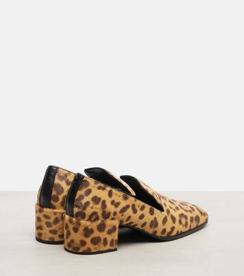 Eliot Slipper 45 leopard-print calf hair pumps | Jimmy Choo