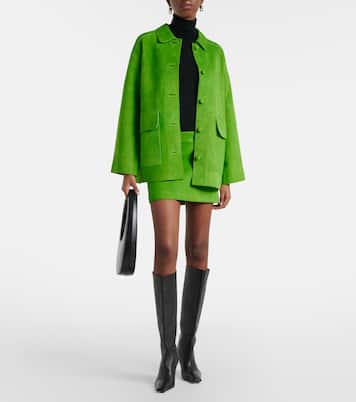 Crest suede miniskirt | Staud