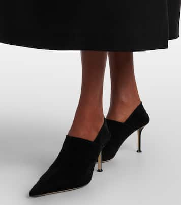 Helix Stretch 75 suede pumps | Christen