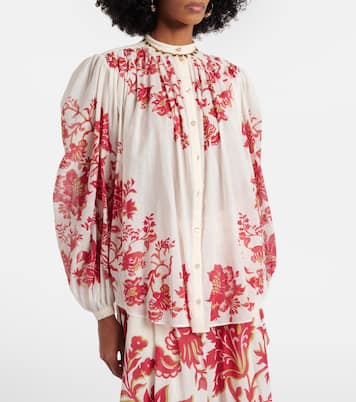 Blusa de gasa de algodón floral | Etro