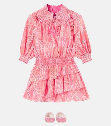 Anna printed cotton-blend dress | Poupette St Barth Kids