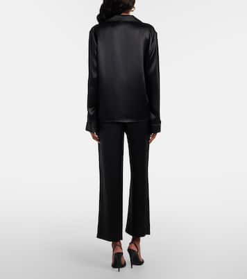 Gerade Hose aus Seidensatin | Saint Laurent