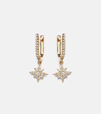 Boucles d’oreilles Northern Star en or 14 ct et diamants | Stone and Strand