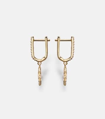 Boucles d’oreilles Northern Star en or 14 ct et diamants | Stone and Strand