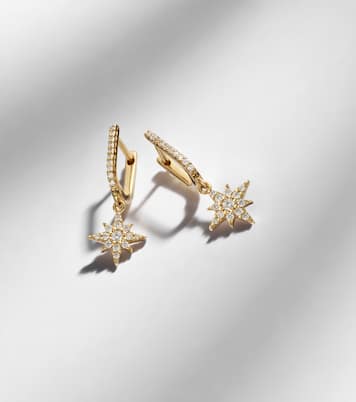 Boucles d’oreilles Northern Star en or 14 ct et diamants | Stone and Strand