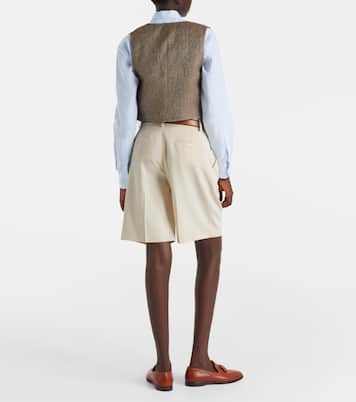 Bermuda-Shorts Minetta aus Woll-Gabardine | Ralph Lauren Collection