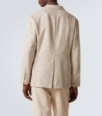 Cotton, wool, and silk blazer | Canali