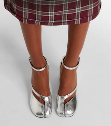 Tabi metallic leather pumps | Maison Margiela