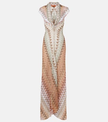 Maxikleid aus Häkelstrick | Missoni