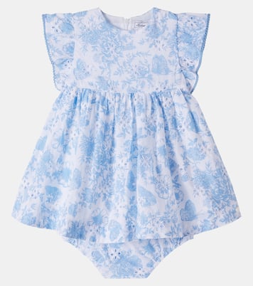 Bébé – Set robe et culotte bloomer en coton à fleurs | Tartine et Chocolat
