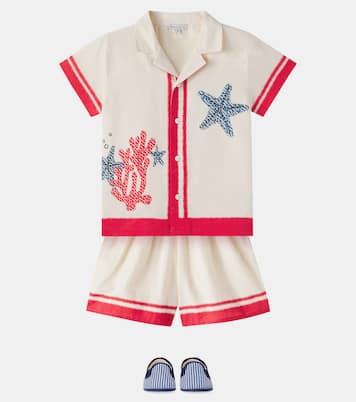 Set Palmer aus Hemd und Shorts | Bebe Organic