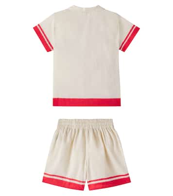 Set Palmer aus Hemd und Shorts | Bebe Organic